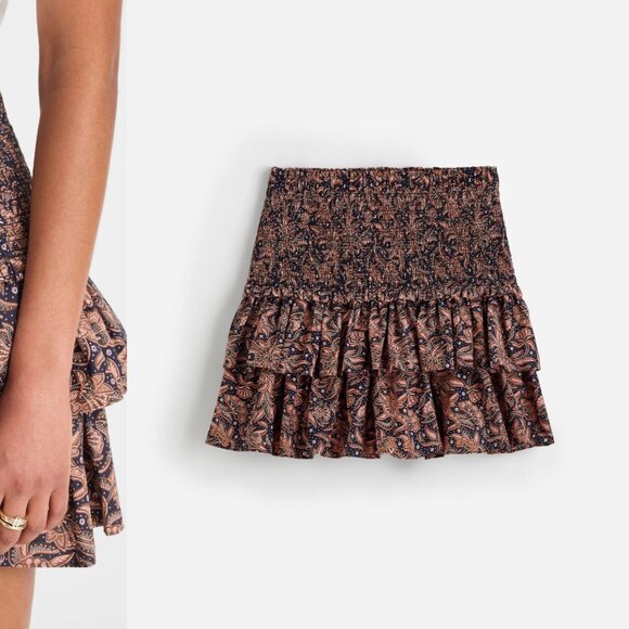 Madewell Tiered Mini Skirt Size M - Picture 1 of 3